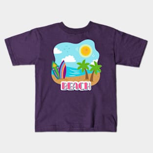 Surf Beach Kids T-Shirt